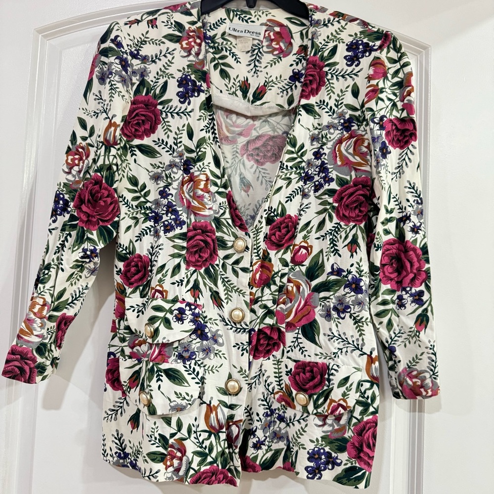 Floral Blazer